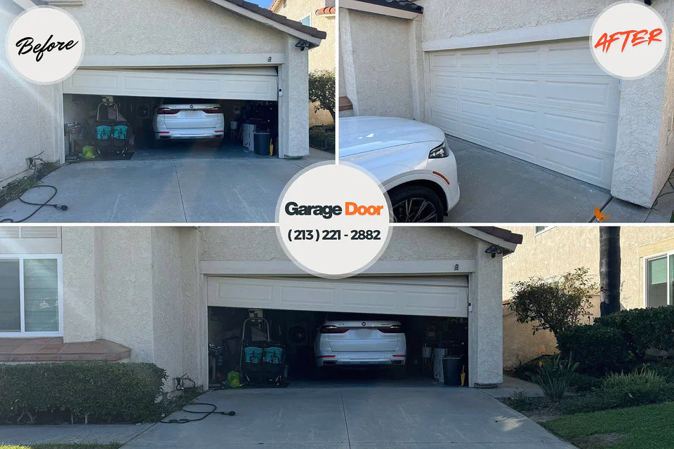Before and after: garage door repair East Petersburg, PA
